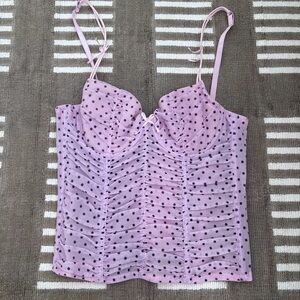 Lavender Polka Dot Camisole